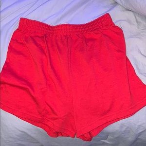 Red shorts